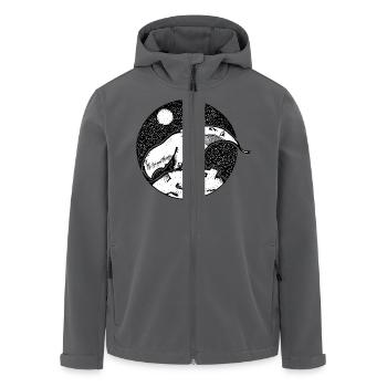 Ameisenbär Fels Mond - Recycelte Männer Softshell-Jacke von Stanley/Stella - Anthrazit - Vorne - AI Model Male 185 light (185cm)