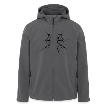 spider web halloween - Recycelte Männer Softshell-Jacke von Stanley/Stella - Anthrazit - Vorne - AI Model Male 185 light (185cm)