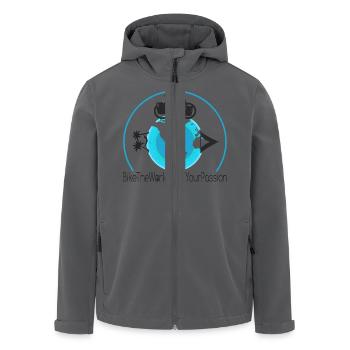 Find your Passion - Recycelte Männer Softshell-Jacke von Stanley/Stella - Anthrazit - Vorne - AI Model Male 185 light (185cm)