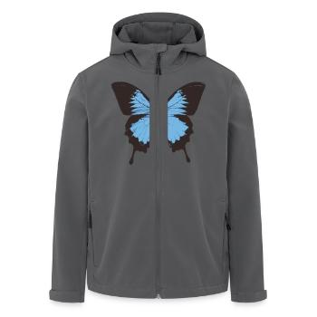 Schmetterling - Recycelte Männer Softshell-Jacke von Stanley/Stella - Anthrazit - Vorne - AI Model Male 185 light (185cm)