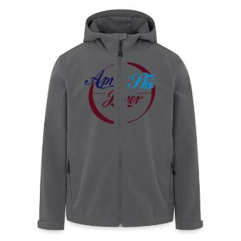 Après Ski Jäger Visier - Recycelte Männer Softshell-Jacke von Stanley/Stella - Anthrazit - Vorne - AI Model Male 185 light (185cm)