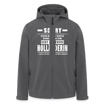Mann Vergeben - Holländerin Holland Holländer - Recycelte Männer Softshell-Jacke von Stanley/Stella - Anthrazit - Vorne - AI Model Male 185 light (185cm)