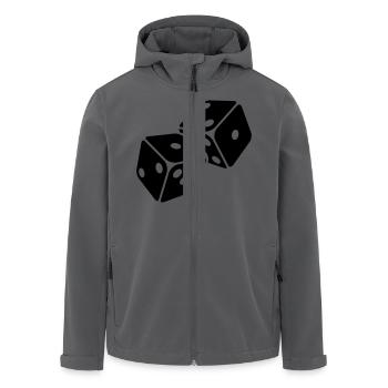 Würfel Mäxchen 21 - Recycelte Männer Softshell-Jacke von Stanley/Stella - Anthrazit - Vorne - AI Model Male 185 light (185cm)