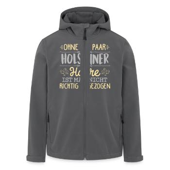 HOLSTEINER Haare gehören dazu - Recycelte Männer Softshell-Jacke von Stanley/Stella - Anthrazit - Vorne - AI Model Male 185 light (185cm)