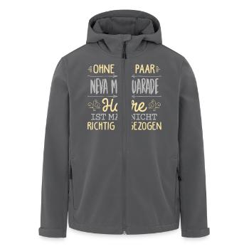 NEVA MASQUARADE Haare gehören dazu - Recycelte Männer Softshell-Jacke von Stanley/Stella - Anthrazit - Vorne - AI Model Male 185 light (185cm)