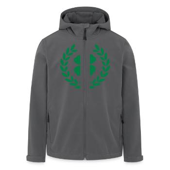 irish shamrock green - Recycelte Männer Softshell-Jacke von Stanley/Stella - Anthrazit - Vorne - AI Model Male 185 light (185cm)