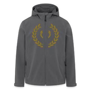 dreizack teufel 666 gabel - Recycelte Männer Softshell-Jacke von Stanley/Stella - Anthrazit - Vorne - AI Model Male 185 light (185cm)