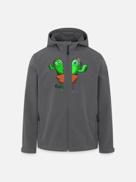Kaktus & Kaktussi - Recycelte Männer Softshell-Jacke von Stanley/Stella - Anthrazit