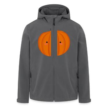 Cute Pumpkin - Recycelte Männer Softshell-Jacke von Stanley/Stella - Anthrazit - Vorne - AI Model Male 185 light (185cm)