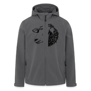 sheep37 - Recycelte Männer Softshell-Jacke von Stanley/Stella - Anthrazit - Vorne - AI Model Male 185 light (185cm)