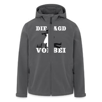 Braut Junggesellin Junggesellinenabschied JGA Jagd - Recycelte Männer Softshell-Jacke von Stanley/Stella - Anthrazit - Vorne - AI Model Male 185 light (185cm)