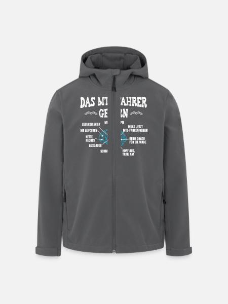 MTB-faherer gehirn! - Recycelte Männer Softshell-Jacke von Stanley/Stella - Anthrazit