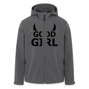 good girl - Recycelte Männer Softshell-Jacke von Stanley/Stella - Anthrazit - Vorne - AI Model Male 185 light (185cm)