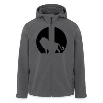 Lion in Moonlight - Recycelte Männer Softshell-Jacke von Stanley/Stella - Anthrazit - Vorne - AI Model Male 185 light (185cm)