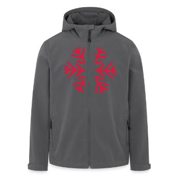 snow winter cold freezy - Recycelte Männer Softshell-Jacke von Stanley/Stella - Anthrazit - Vorne - AI Model Male 185 light (185cm)