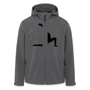 Yoga Halbmond - Recycelte Männer Softshell-Jacke von Stanley/Stella - Anthrazit - Vorne - AI Model Male 185 light (185cm)
