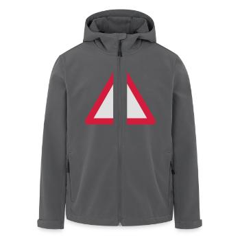 Schild Ausrufezeichen - Recycelte Männer Softshell-Jacke von Stanley/Stella - Anthrazit - Vorne - AI Model Male 185 light (185cm)