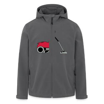 staubsauger - Recycelte Männer Softshell-Jacke von Stanley/Stella - Anthrazit - Vorne - AI Model Male 185 light (185cm)