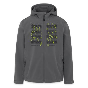 e & pi Eulersche Zahl PI - Recycelte Männer Softshell-Jacke von Stanley/Stella - Anthrazit - Vorne - AI Model Male 185 light (185cm)