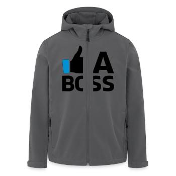 Like a Boss - Recycelte Männer Softshell-Jacke von Stanley/Stella - Anthrazit - Vorne - AI Model Male 185 light (185cm)