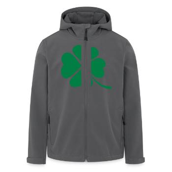 Kleeblatt - Recycelte Männer Softshell-Jacke von Stanley/Stella - Anthrazit - Vorne - AI Model Male 185 light (185cm)