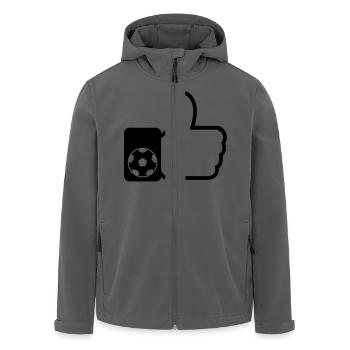 Wie beim Fußball - Recycelte Männer Softshell-Jacke von Stanley/Stella - Anthrazit - Vorne - AI Model Male 185 light (185cm)