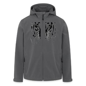 tiger - Recycelte Männer Softshell-Jacke von Stanley/Stella - Anthrazit - Vorne - AI Model Male 185 light (185cm)