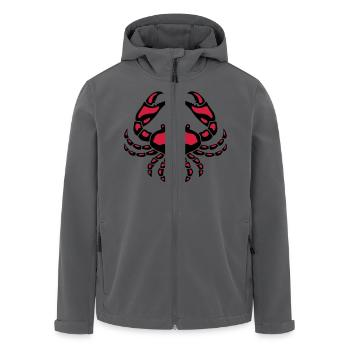 Krebs / Cancer / Crabe / Cáncer / Cancro (2C) - Recycelte Männer Softshell-Jacke von Stanley/Stella - Anthrazit - Vorne - AI Model Male 185 light (185cm)
