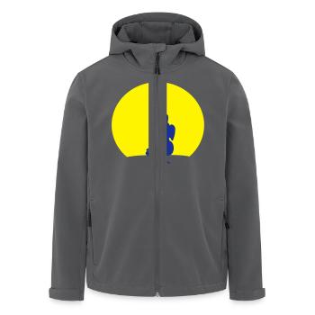 elefant mouse moon - Recycelte Männer Softshell-Jacke von Stanley/Stella - Anthrazit - Vorne - AI Model Male 185 light (185cm)