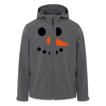 Schneemann Gesicht - Recycelte Männer Softshell-Jacke von Stanley/Stella - Anthrazit - Vorne - AI Model Male 185 light (185cm)