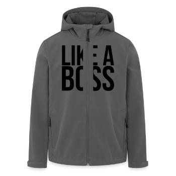 Like A Boss - Recycelte Männer Softshell-Jacke von Stanley/Stella - Anthrazit - Vorne - AI Model Male 185 light (185cm)