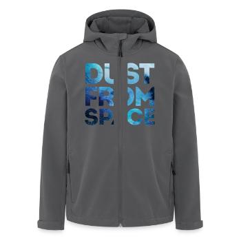 dust from space HIPSTER MOUSTACHE GEEK SWAG STYLE - Recycelte Männer Softshell-Jacke von Stanley/Stella - Anthrazit - Vorne - AI Model Male 185 light (185cm)