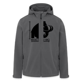 angry mammoth böses Mammut - Recycelte Männer Softshell-Jacke von Stanley/Stella - Anthrazit - Vorne - AI Model Male 185 light (185cm)