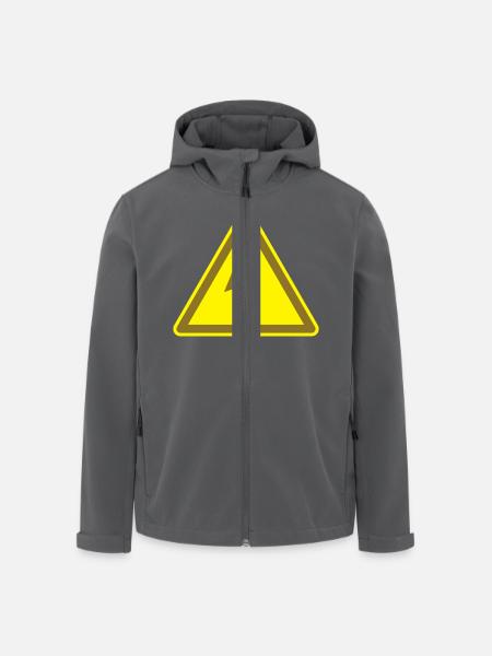Vorsicht Hochspannung - Recycelte Männer Softshell-Jacke von Stanley/Stella - Anthrazit
