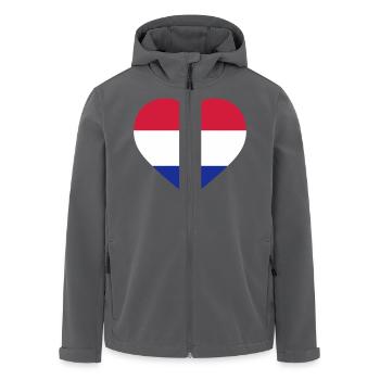 Netherlands Heart - Recycelte Männer Softshell-Jacke von Stanley/Stella - Anthrazit - Vorne - AI Model Male 185 light (185cm)