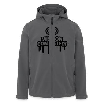 Mission Heirat erfolgreich erfüllt 1.3c - Recycelte Männer Softshell-Jacke von Stanley/Stella - Anthrazit - Vorne - AI Model Male 185 light (185cm)
