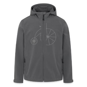 Vintage Rad - Recycelte Männer Softshell-Jacke von Stanley/Stella - Anthrazit - Vorne - AI Model Male 185 light (185cm)