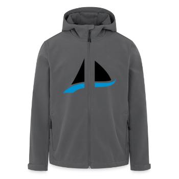 Segeln, Segelschiff, Boot, Segler, Segelschiff - Recycelte Männer Softshell-Jacke von Stanley/Stella - Anthrazit - Vorne - AI Model Male 185 light (185cm)