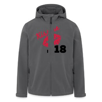 18 Geburtstag - Recycelte Männer Softshell-Jacke von Stanley/Stella - Anthrazit - Vorne - AI Model Male 185 light (185cm)