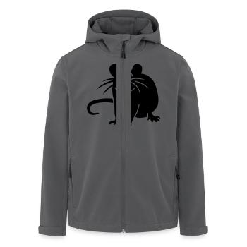 Ratte - Recycelte Männer Softshell-Jacke von Stanley/Stella - Anthrazit - Vorne - AI Model Male 185 light (185cm)