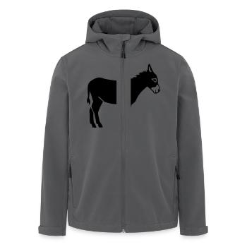 Esel - Recycelte Männer Softshell-Jacke von Stanley/Stella - Anthrazit - Vorne - AI Model Male 185 light (185cm)