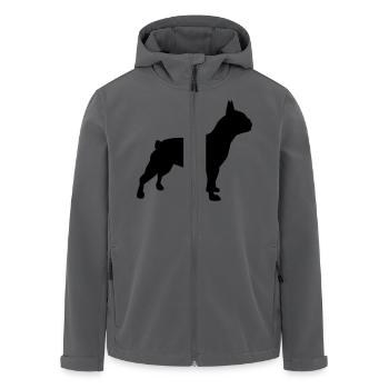 Bulldogge - Recycelte Männer Softshell-Jacke von Stanley/Stella - Anthrazit - Vorne - AI Model Male 185 light (185cm)