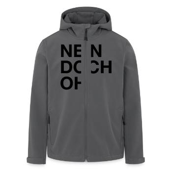 Nein. Doch. Oh! - Recycelte Männer Softshell-Jacke von Stanley/Stella - Anthrazit - Vorne - AI Model Male 185 light (185cm)