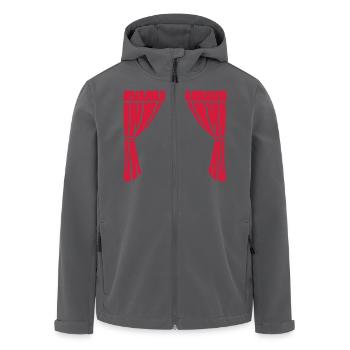 Theater - Recycelte Männer Softshell-Jacke von Stanley/Stella - Anthrazit - Vorne - AI Model Male 185 light (185cm)