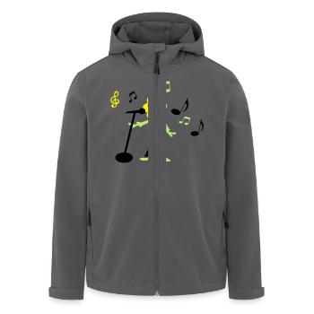 sonnenblume - Recycelte Männer Softshell-Jacke von Stanley/Stella - Anthrazit - Vorne - AI Model Male 185 light (185cm)