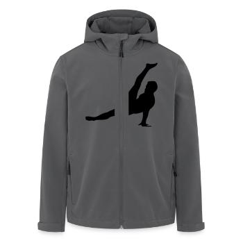 Turnen - Recycelte Männer Softshell-Jacke von Stanley/Stella - Anthrazit - Vorne - AI Model Male 185 light (185cm)