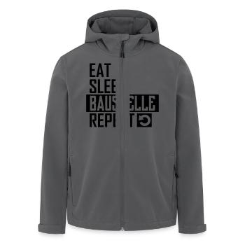 Baustelle - Recycelte Männer Softshell-Jacke von Stanley/Stella - Anthrazit - Vorne - AI Model Male 185 light (185cm)