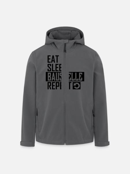 Baustelle - Recycelte Männer Softshell-Jacke von Stanley/Stella - Anthrazit