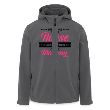 Some People Call Me Nurse... - Recycelte Männer Softshell-Jacke von Stanley/Stella - Anthrazit - Vorne - AI Model Male 185 light (185cm)