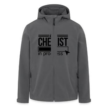 Chemiker - Recycelte Männer Softshell-Jacke von Stanley/Stella - Anthrazit - Vorne - AI Model Male 185 light (185cm)